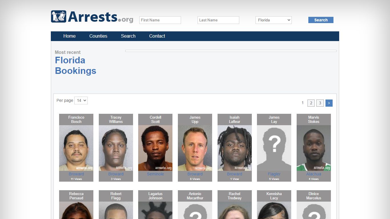 Search Florida Florida Jail Arrest Records